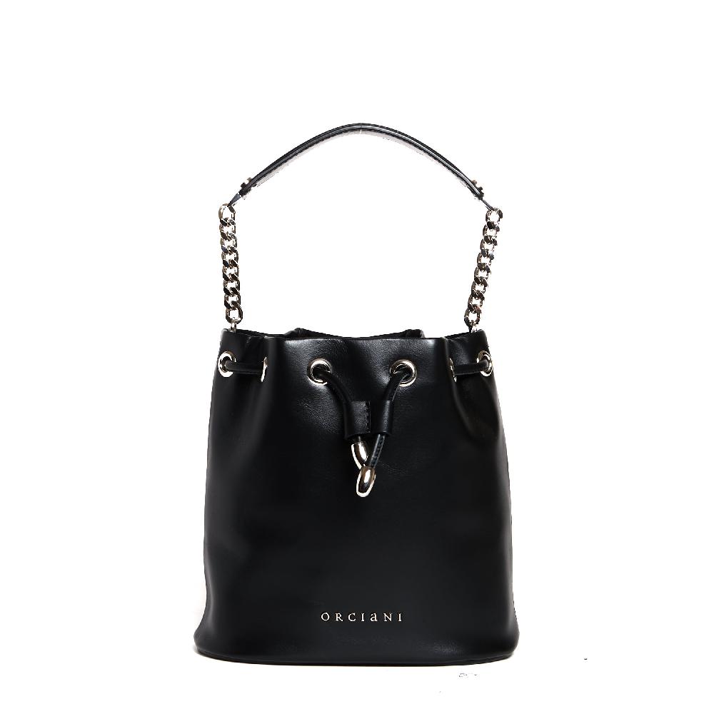 Sorelle Perego secchiello mini pelle nero Prezzo Ridotto