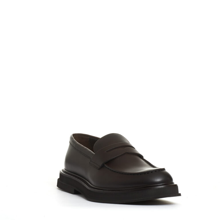 Sorelle Perego mocassino pelle marrone fondo gomma sbordato Promozione Limitata