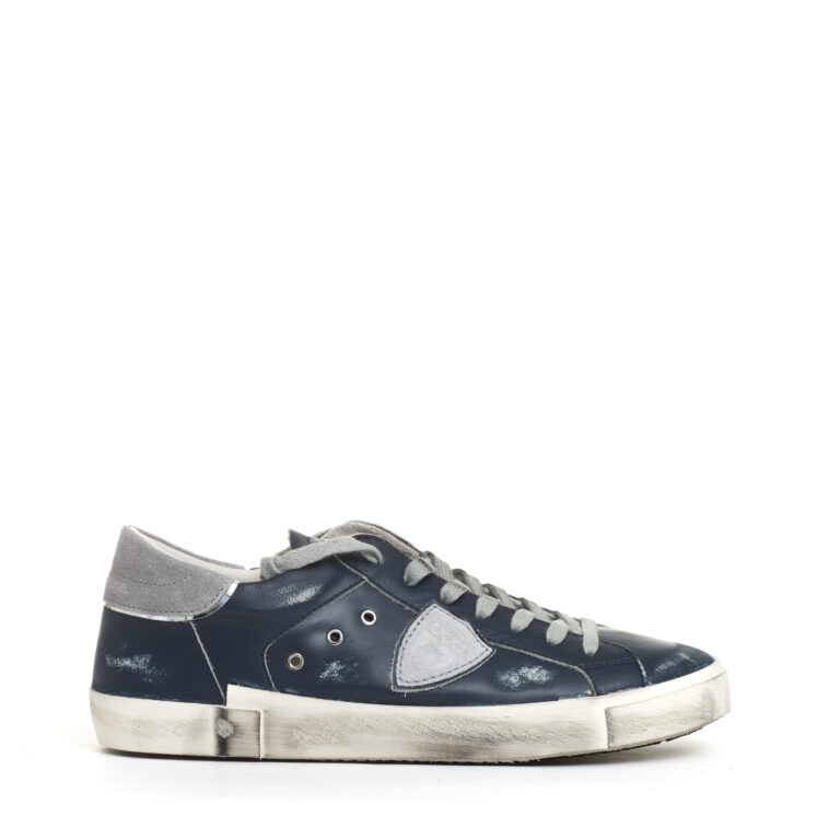 Sorelle Perego Paris pelle blu e grigia