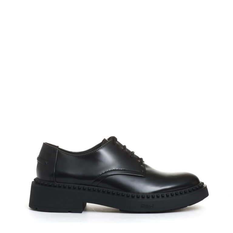 Sorelle Perego stringata pelle nera liscia