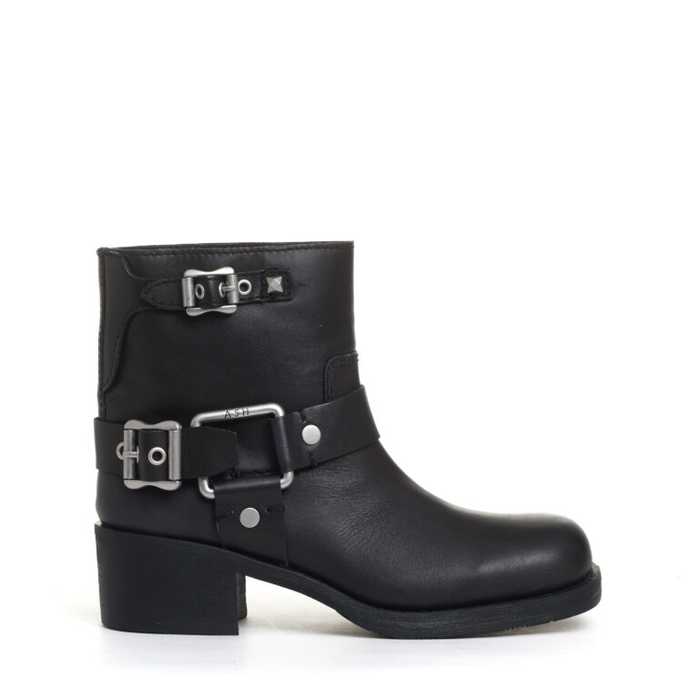 Sorelle Perego biker basso con fibbie nero