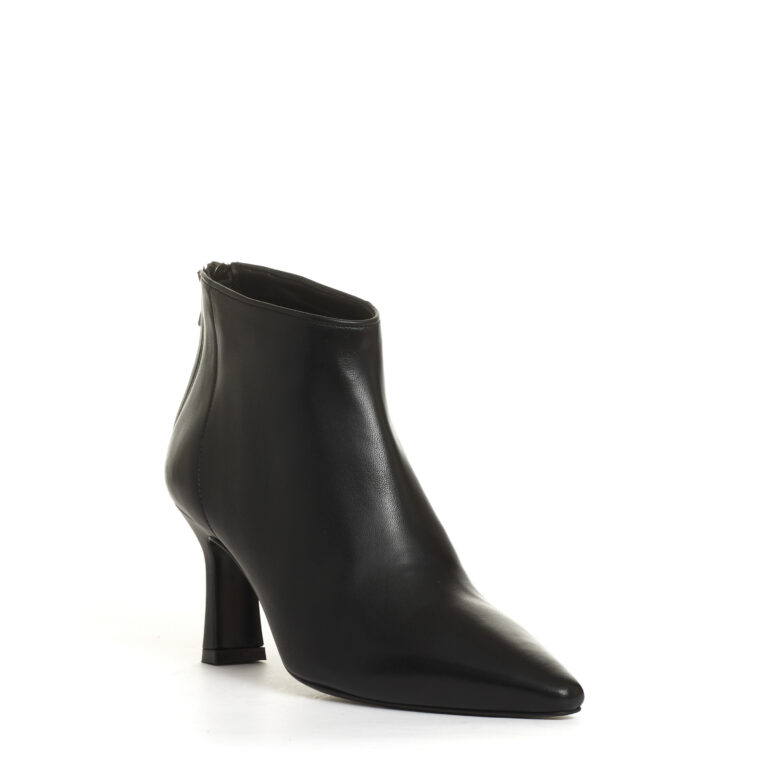 Sorelle Perego stivaletto pelle nera tacco 70 mm Qualità