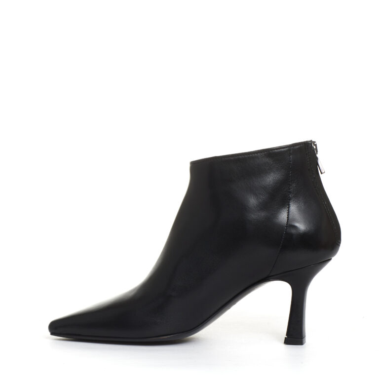 Sorelle Perego stivaletto pelle nera tacco 70 mm Qualità