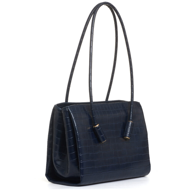 Sorelle Perego borsa in cocco blu Negozi Online