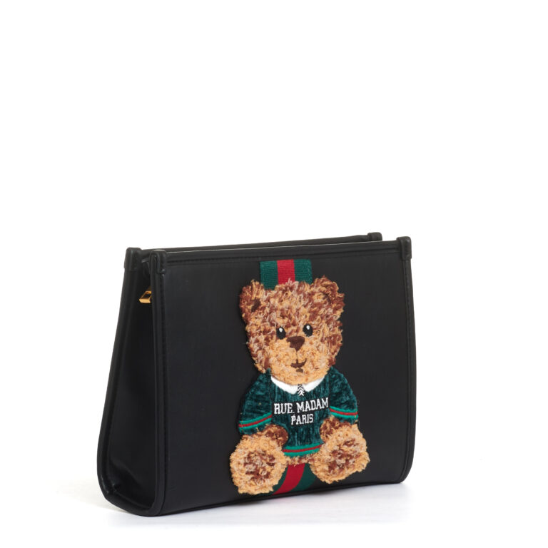 Sorelle Perego clutch nera con Teddy In Saldo