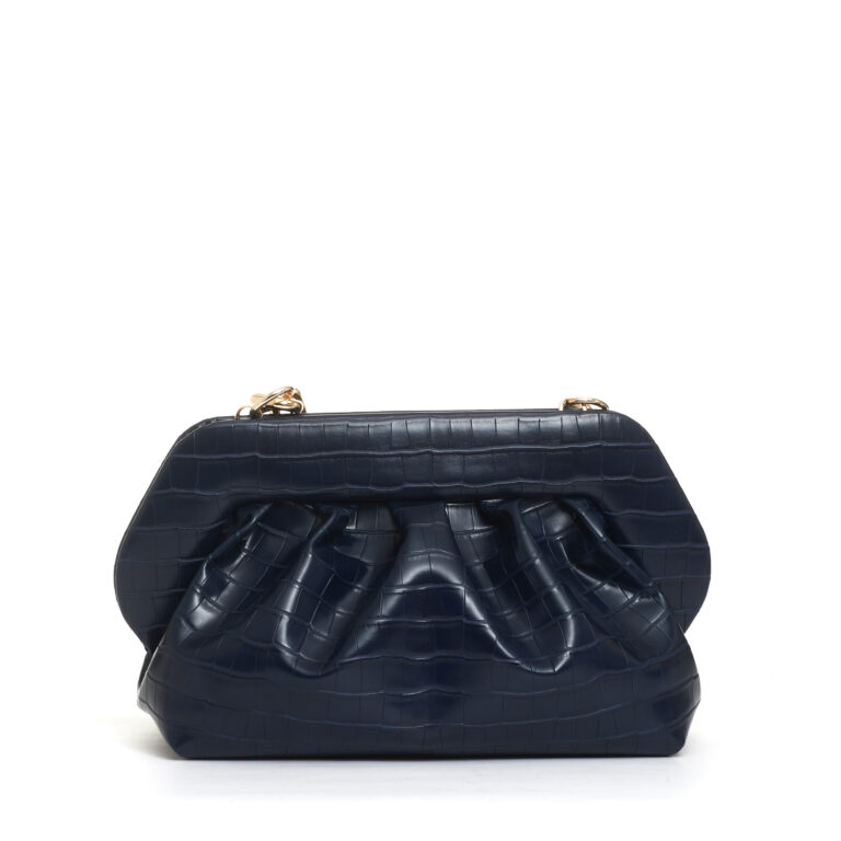 Sorelle Perego clutch stampa cocco blu Saldi