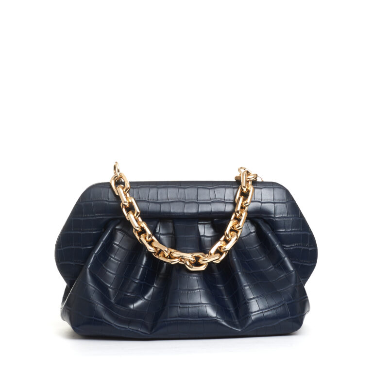 Sorelle Perego clutch stampa cocco blu Saldi