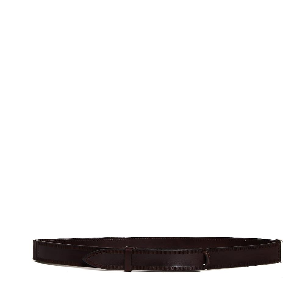 Sorelle Perego cintura nobuckle pelle bull marrone lavorata Vendite Flash