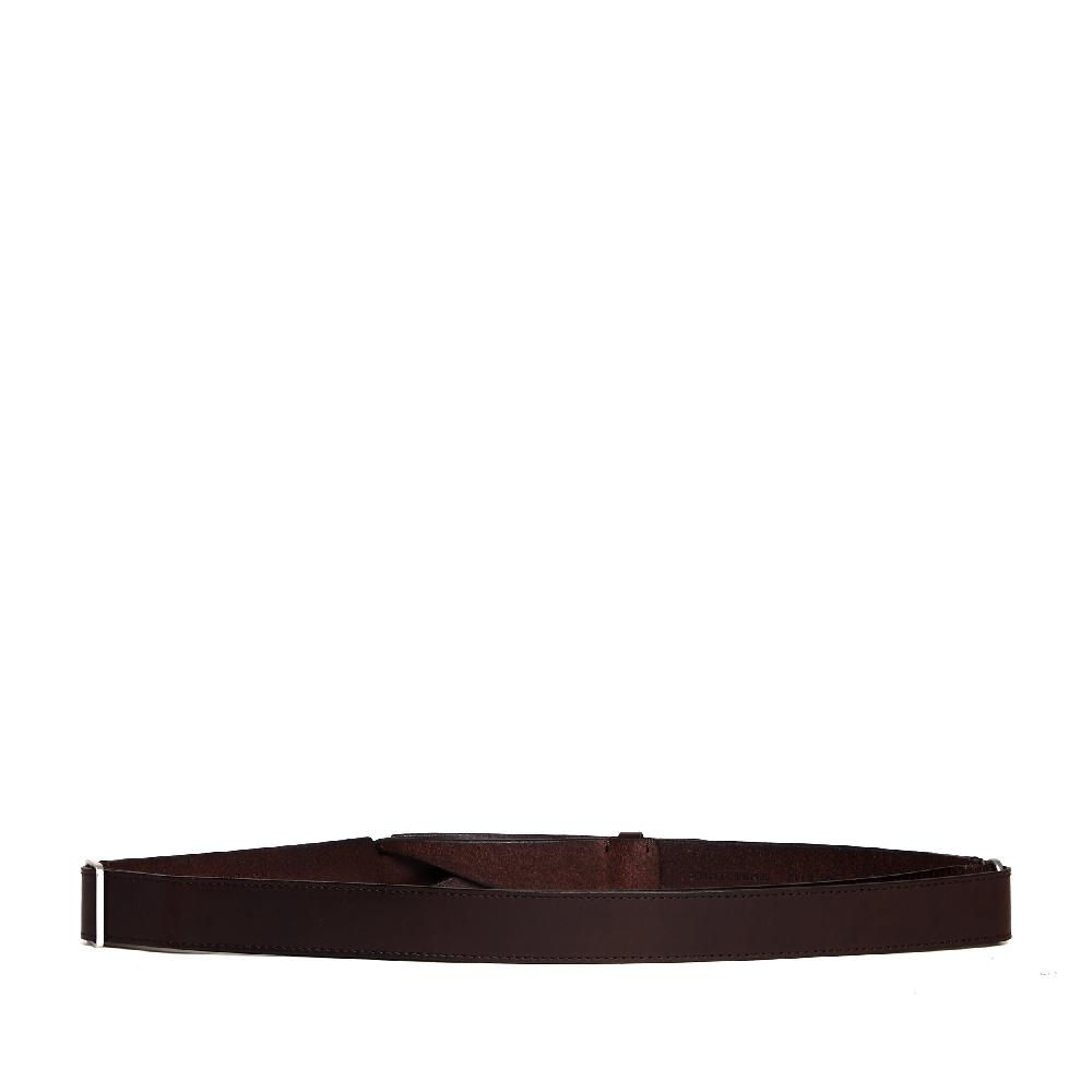 Sorelle Perego cintura nobuckle pelle bull marrone lavorata Vendite Flash