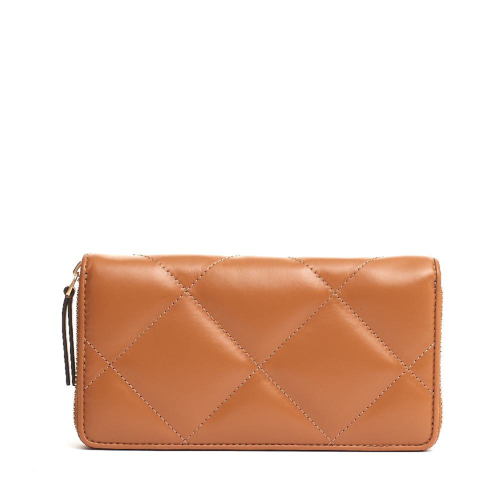 Sorelle Perego zip continental color cuoio Italy