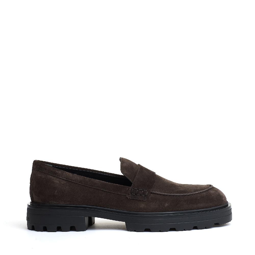 Sorelle Perego mocassino camoscio marrone carroarmato