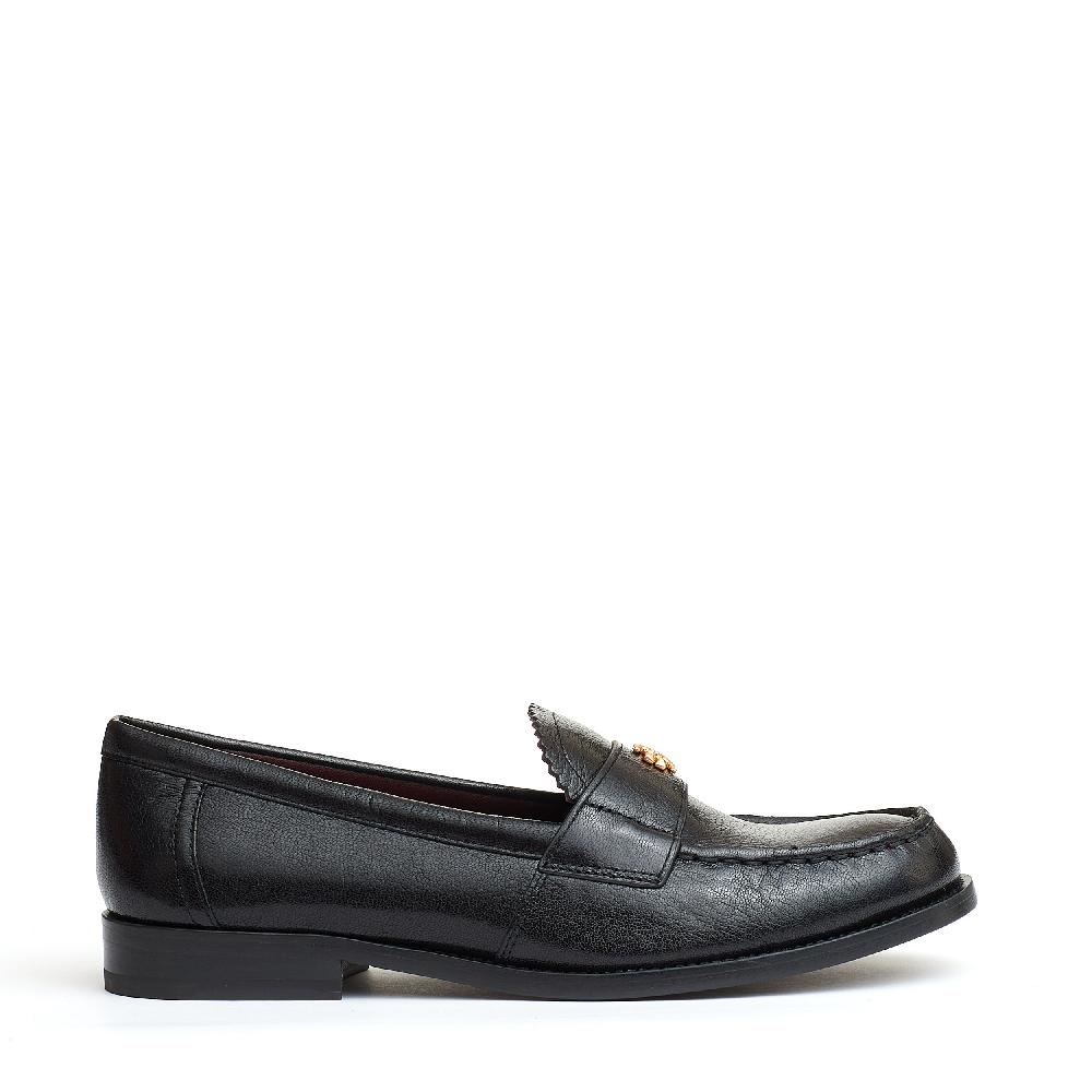Sorelle Perego mocassino nero con logo