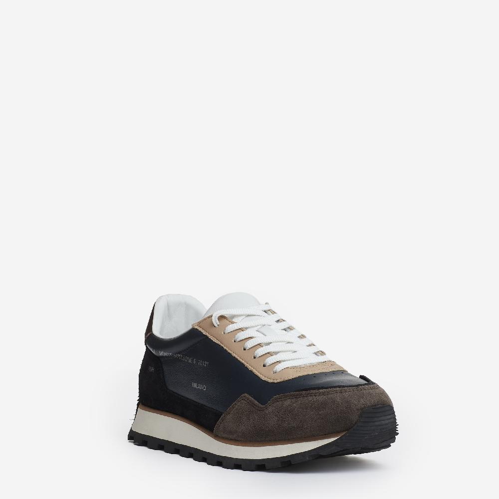 Sorelle Perego running 86er camoscio pelle nero blu tortora Online