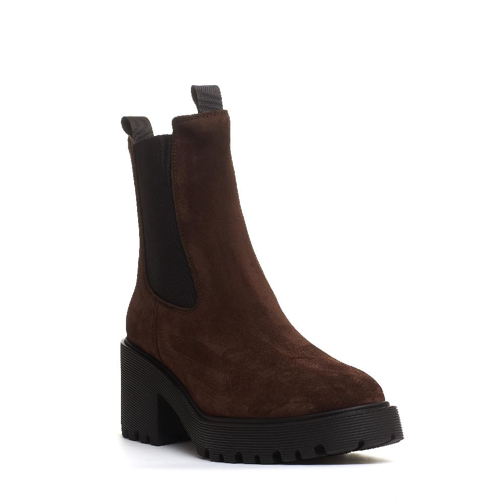 Sorelle Perego stivaletto camoscio marrone tacco 50 Saldi Di Fabbrica