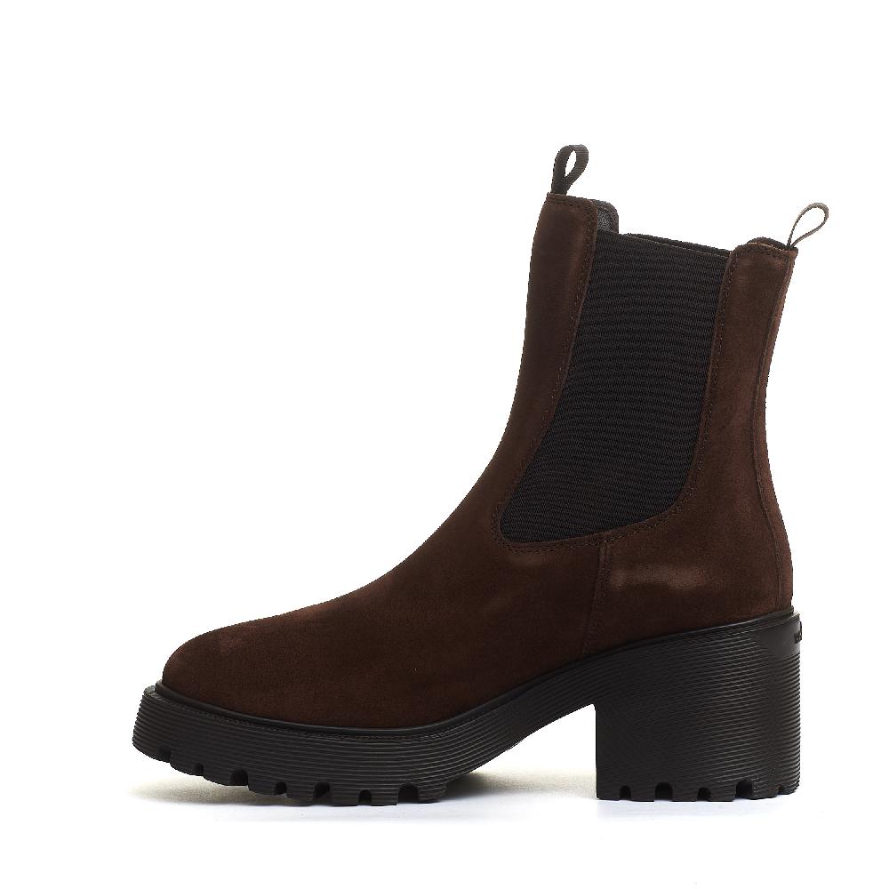 Sorelle Perego stivaletto camoscio marrone tacco 50 Saldi Di Fabbrica