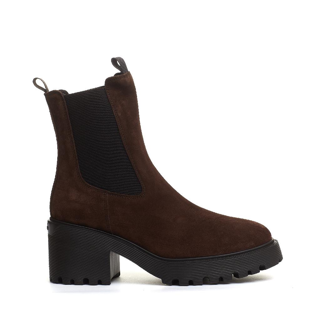 Sorelle Perego stivaletto camoscio marrone tacco 50 Saldi Di Fabbrica