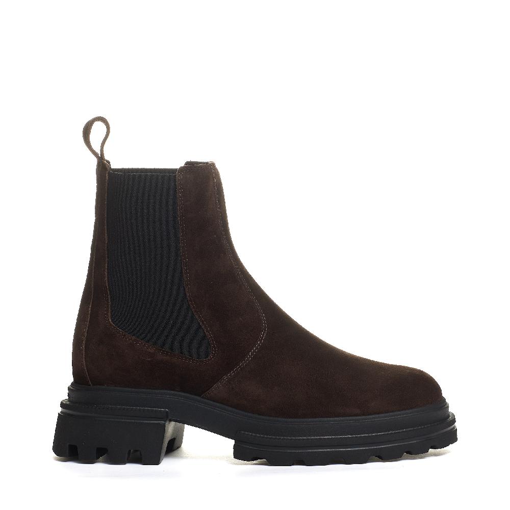 Sorelle Perego chelsea boot elastico camoscio marrone