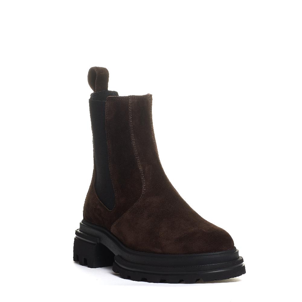 Sorelle Perego chelsea boot elastico camoscio marrone Vendita