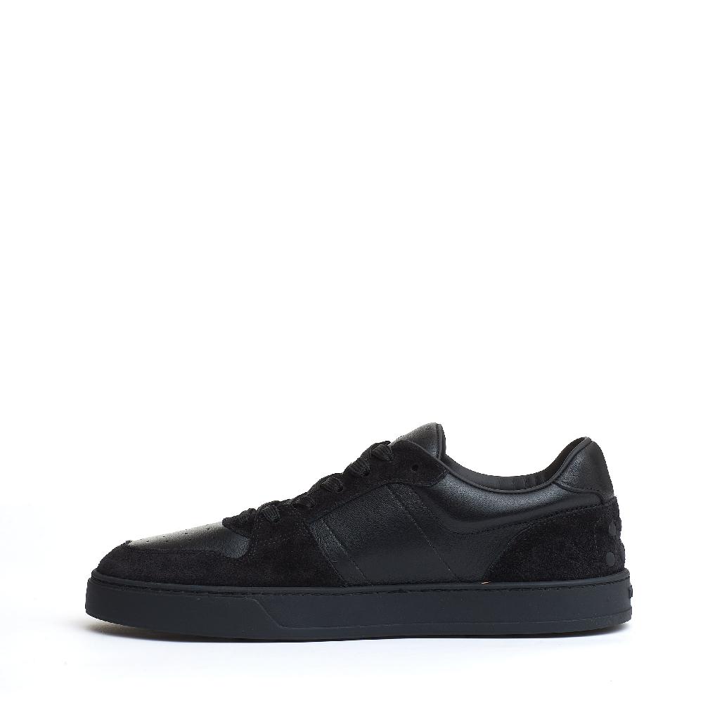 Sorelle Perego sneakers basket camoscio e pelle nera Promozione