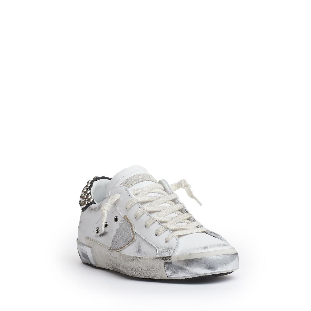 Sorelle Perego Paris pelle bianca con borchie Negozi Online