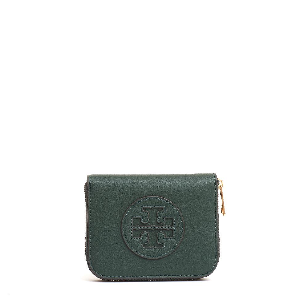 Sorelle Perego small zip portafoglio verde