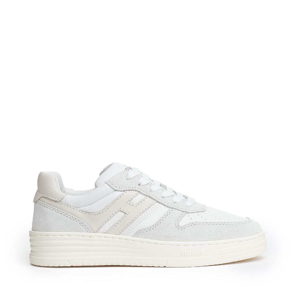 Sorelle Perego basket camoscio grigo e bianco