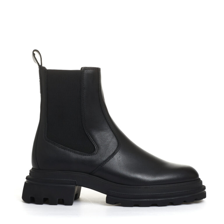 Sorelle Perego chelsea boot elastico pelle nero Sconto