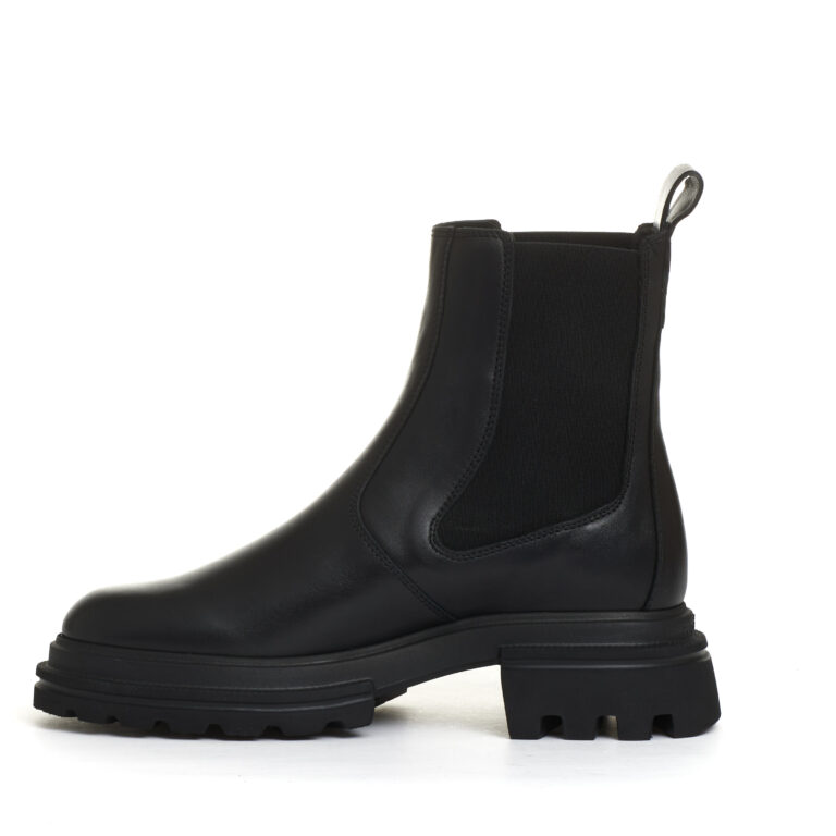Sorelle Perego chelsea boot elastico pelle nero Sconto