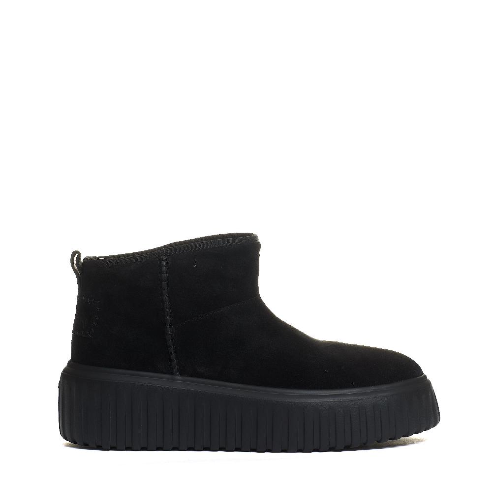 Sorelle Perego h stripes low boot camoscio nero