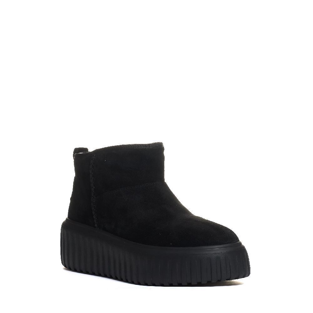 Sorelle Perego h stripes low boot camoscio nero Saldi Di Fabbrica