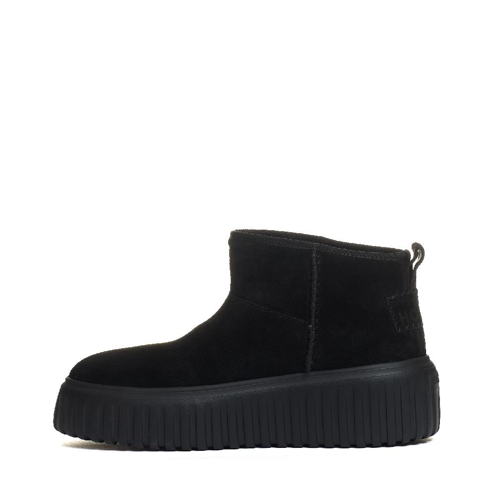 Sorelle Perego h stripes low boot camoscio nero Saldi Di Fabbrica