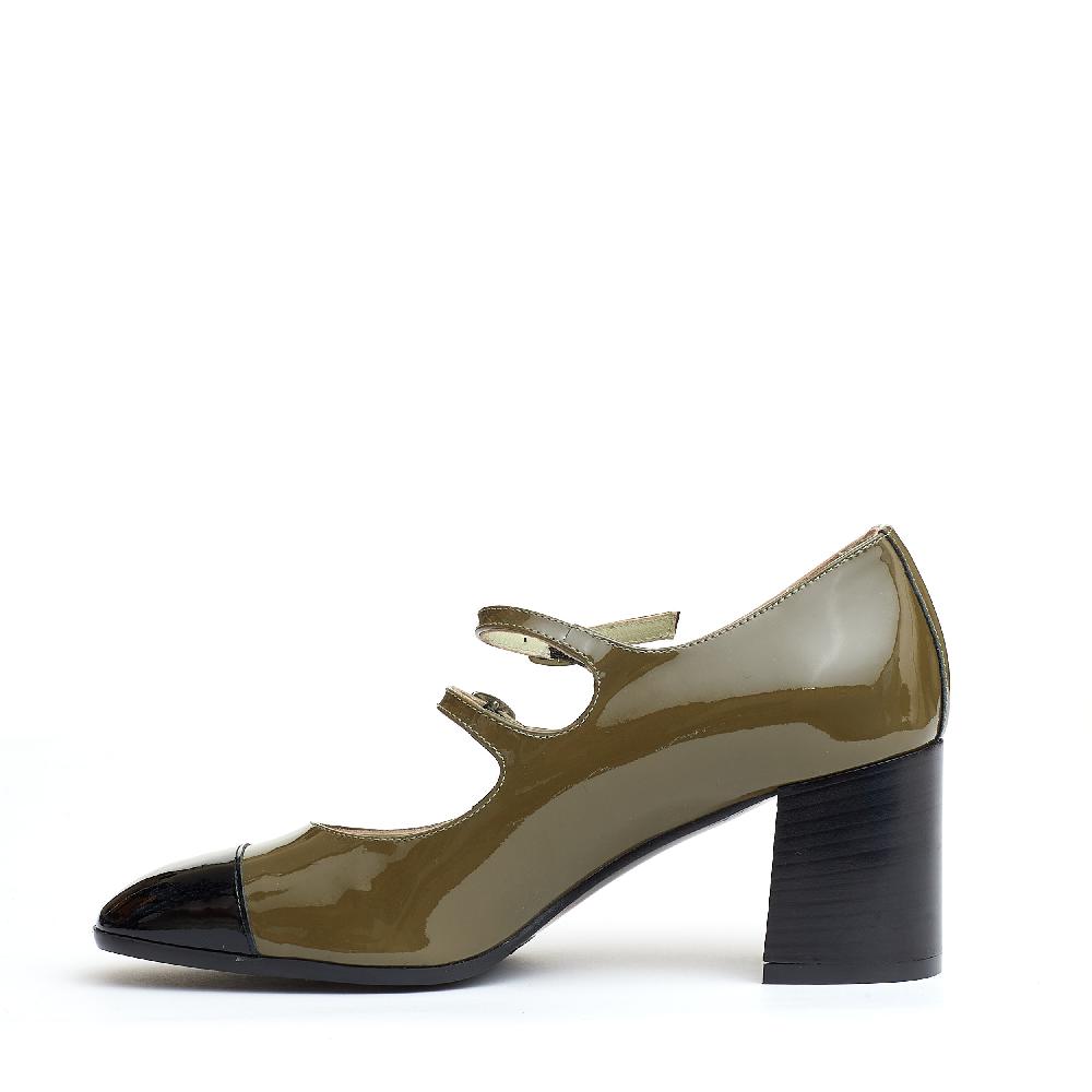 Sorelle Perego pump cinturini verde e nera Moda