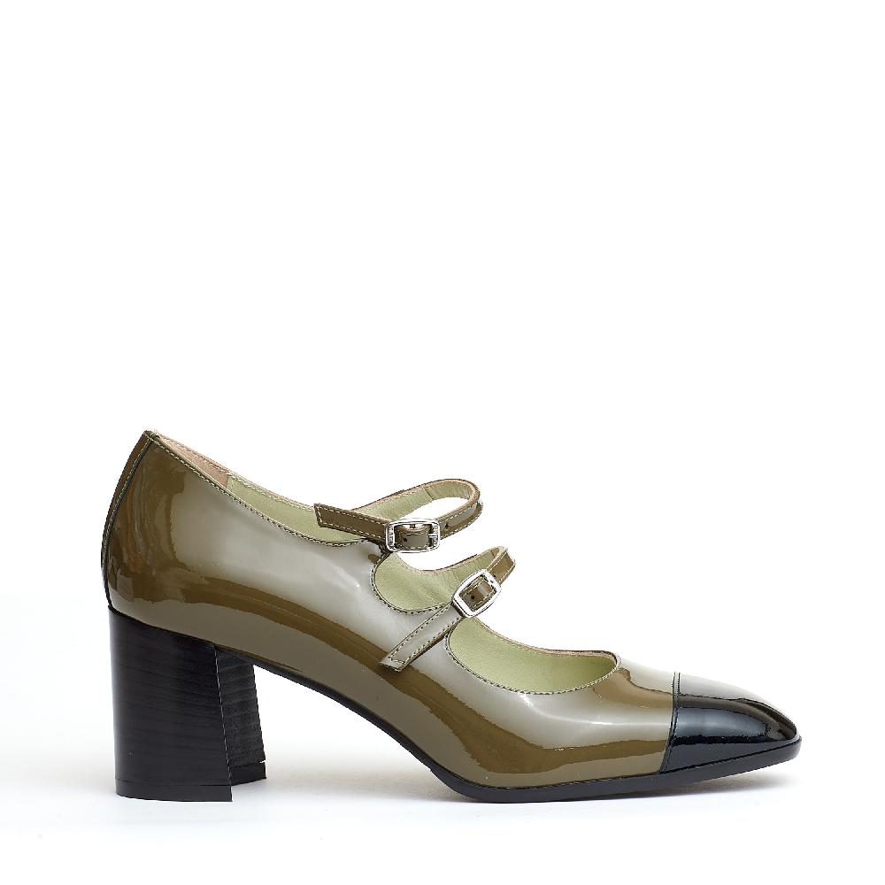 Sorelle Perego pump cinturini verde e nera Moda