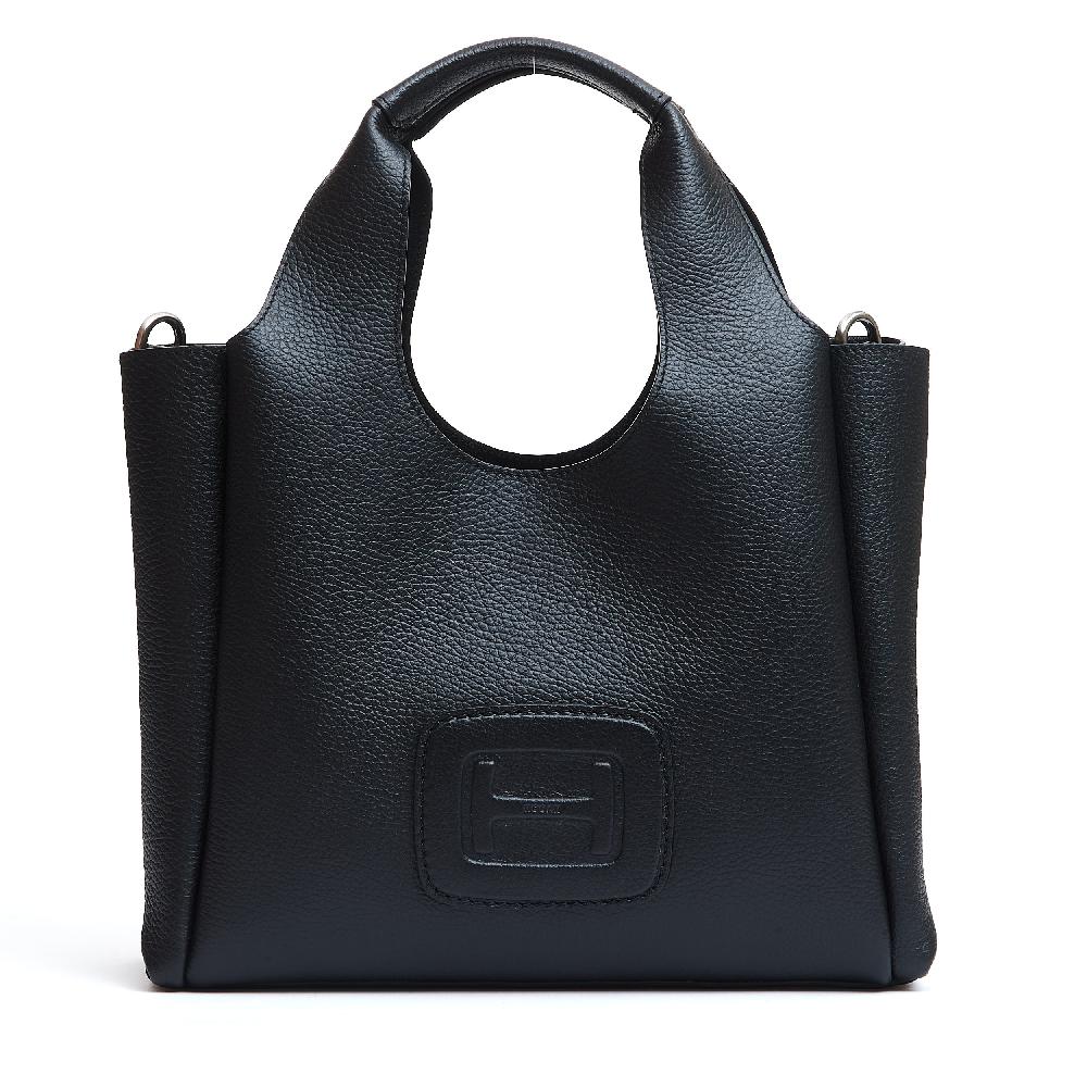 Sorelle Perego H bag shopping pelle nero 2025