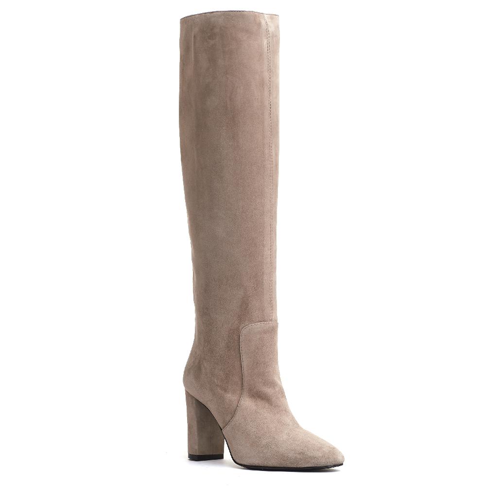 Sorelle Perego stivale a tubo camoscio antilope tacco 80 mm Vendita