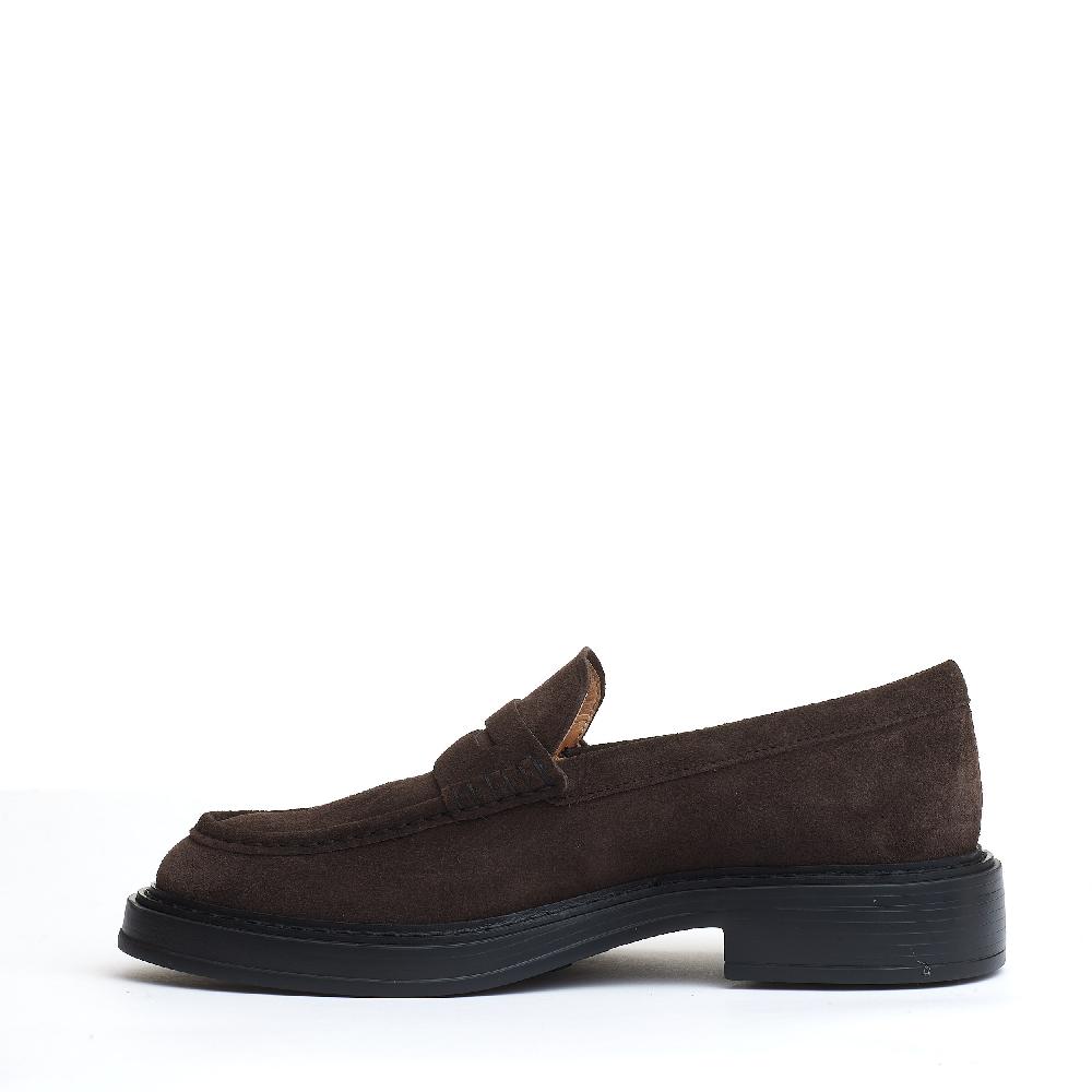 Sorelle Perego mocassino fondo grosso camoscio marrone Saldi