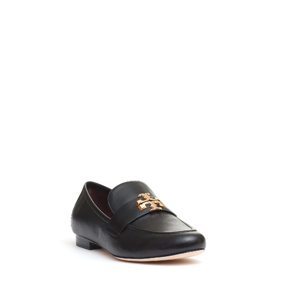 Sorelle Perego mocassino Eleanor pelle nera logo Saldi Di Fabbrica