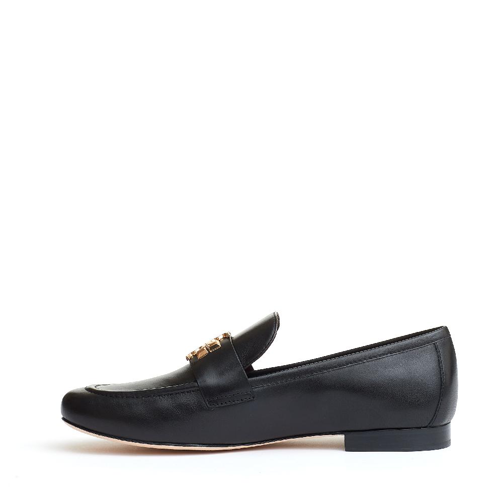 Sorelle Perego mocassino Eleanor pelle nera logo Saldi Di Fabbrica