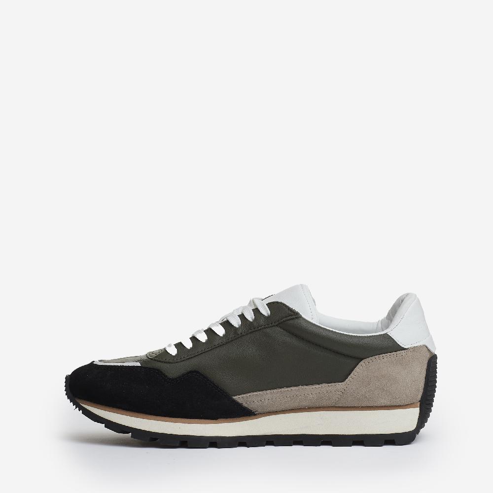 Sorelle Perego running 86er pelle verde camoscio beige e nero I Più Venduti