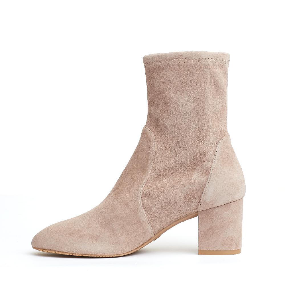 Sorelle Perego stivaletto camoscio beige 70 mm Italia