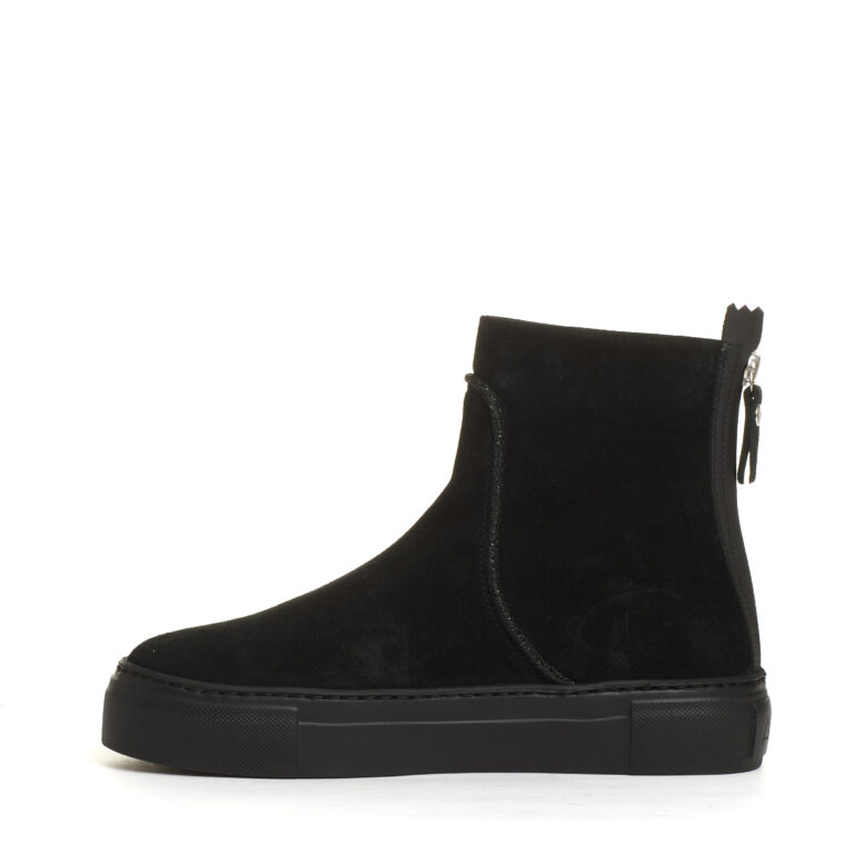 Sorelle Perego beatles camoscio nero e glitter In Linea