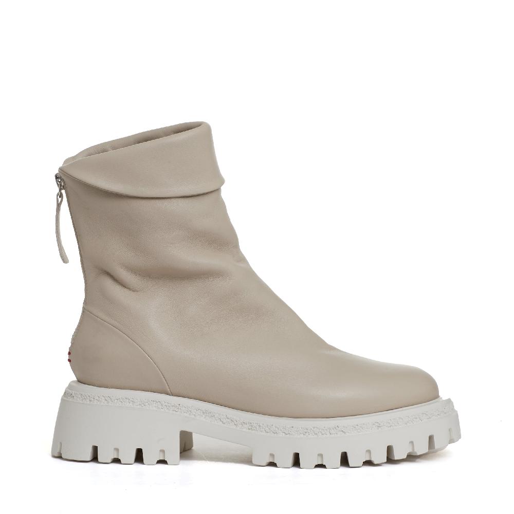 Sorelle Perego stivaletto beige cerniera dietro Soddisfazione Garantita