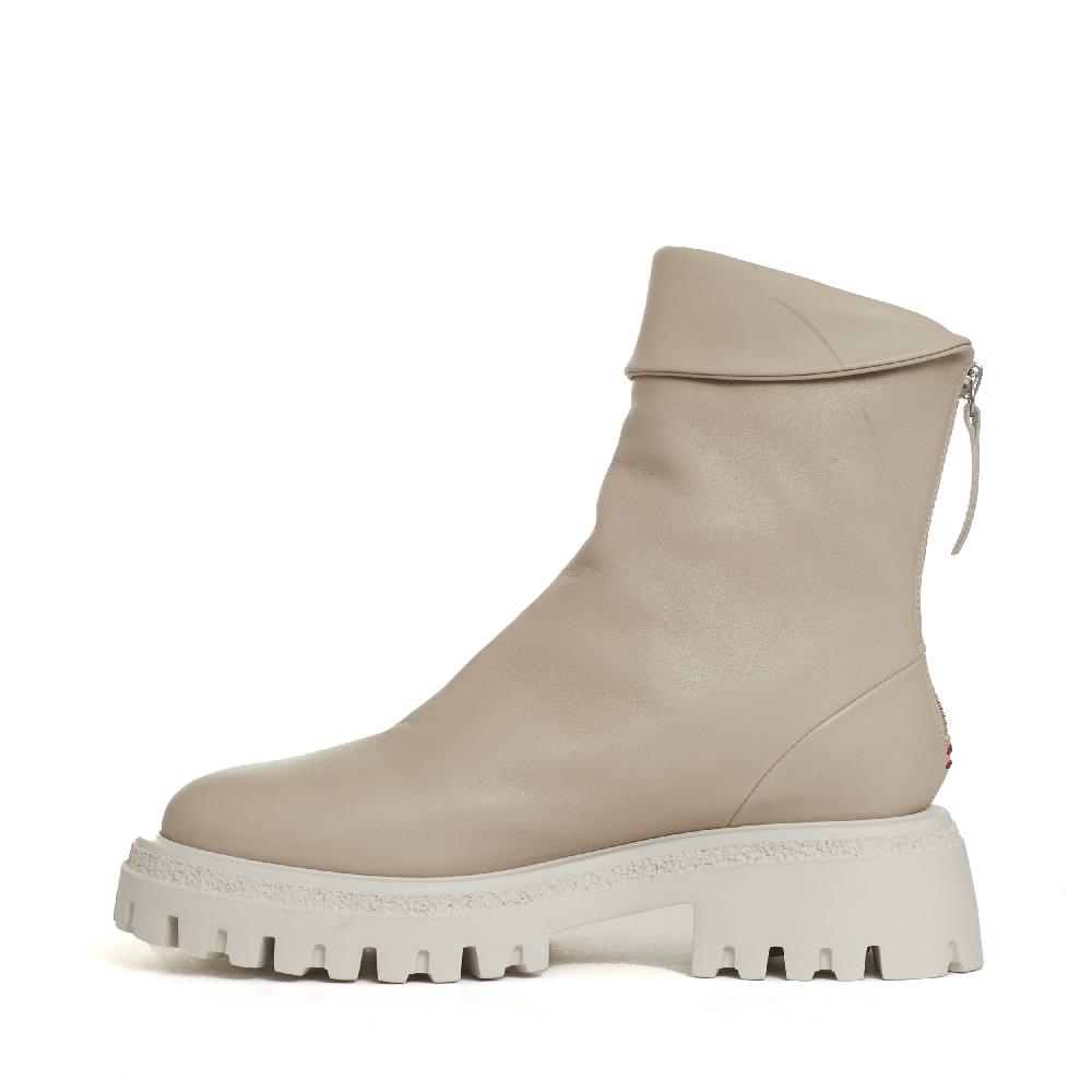 Sorelle Perego stivaletto beige cerniera dietro Soddisfazione Garantita