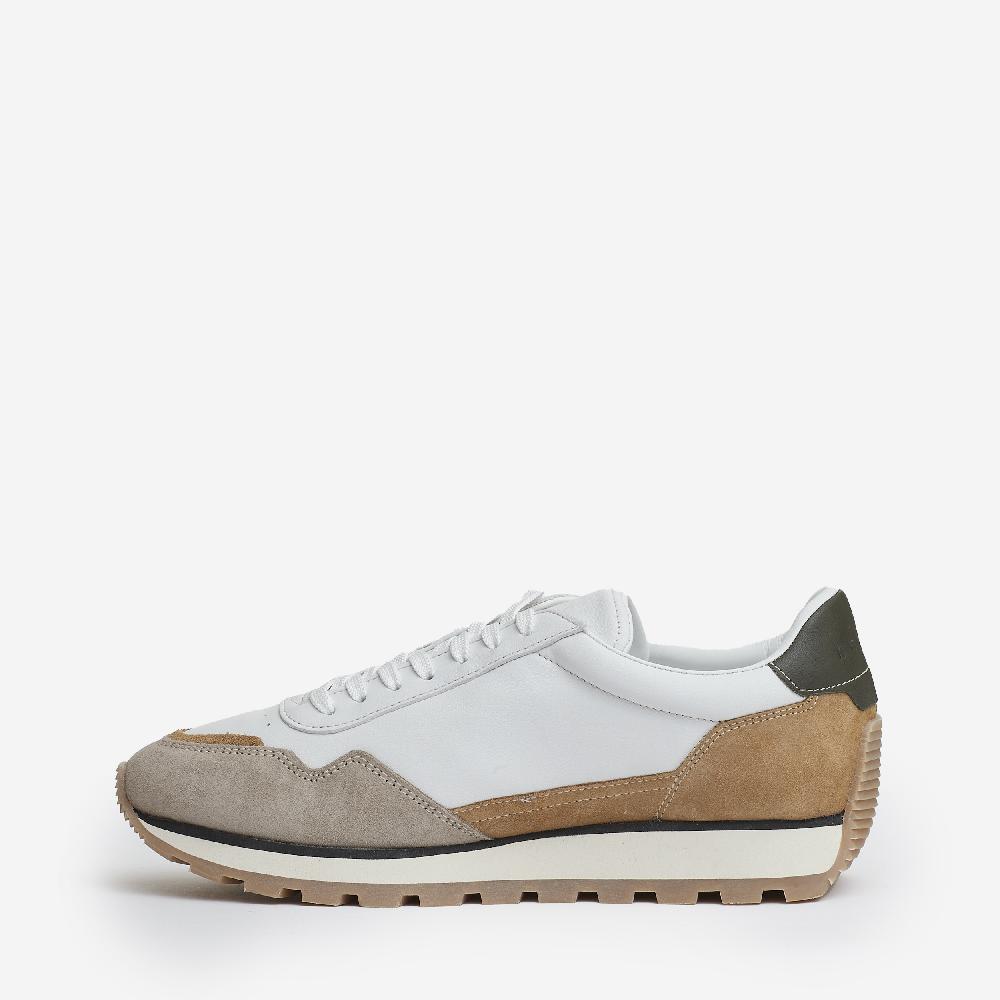 Sorelle Perego running 86er camoscio pelle bianco beige Offerta