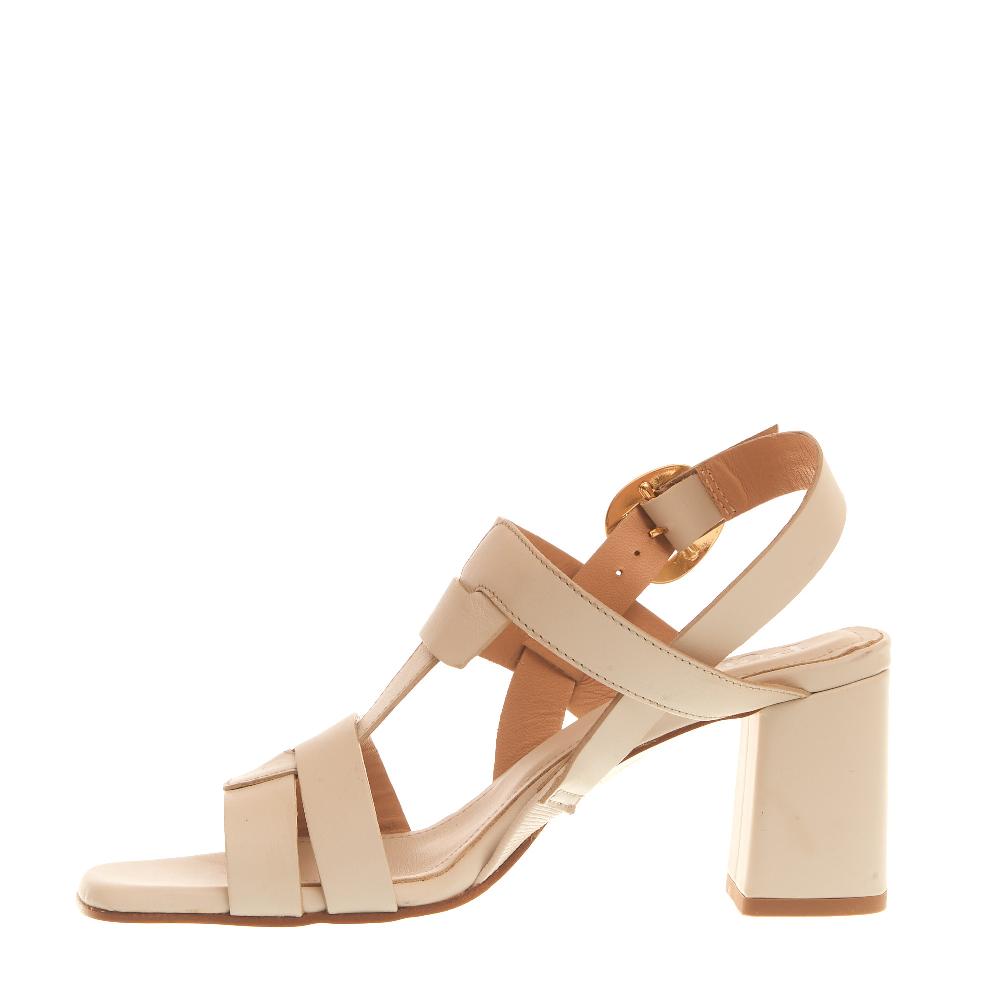 Sorelle Perego sandalo tacco 70 mm latte Offerte
