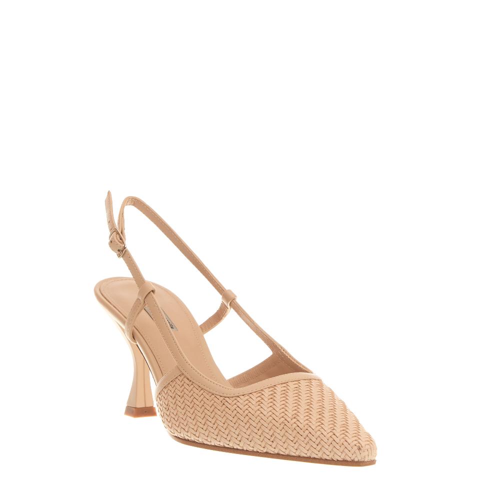 Sorelle Perego slingback intreccio beige Vendita Economica