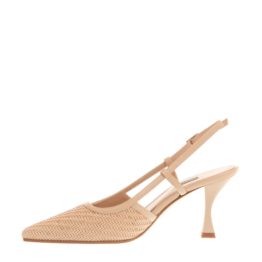 Sorelle Perego slingback intreccio beige Vendita Economica