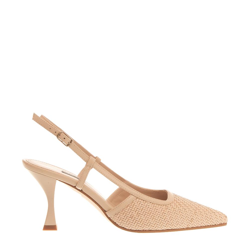Sorelle Perego slingback intreccio beige Vendita Economica