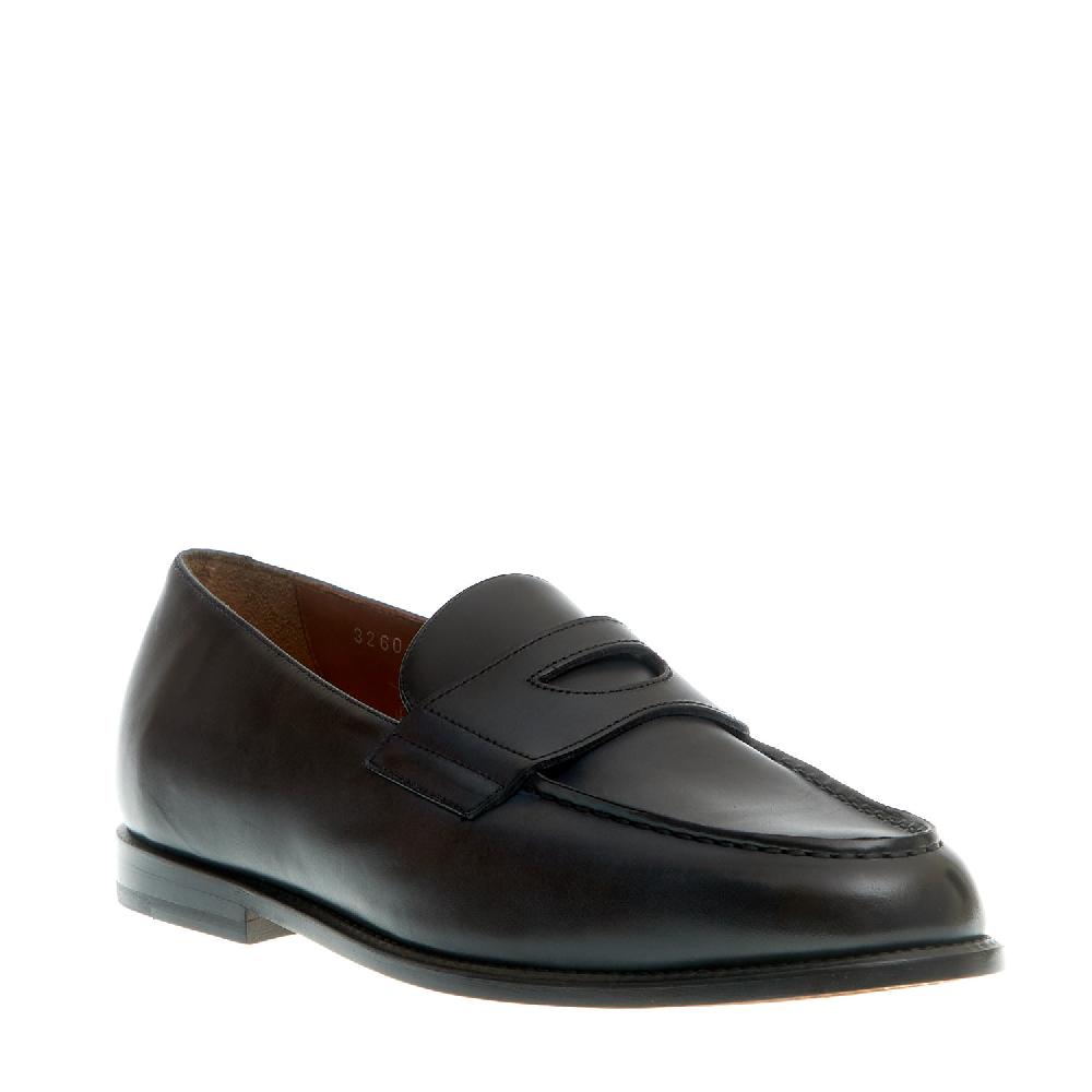 Sorelle Perego mocassino pelle blu fondo cuoio Spedizione Gratuita