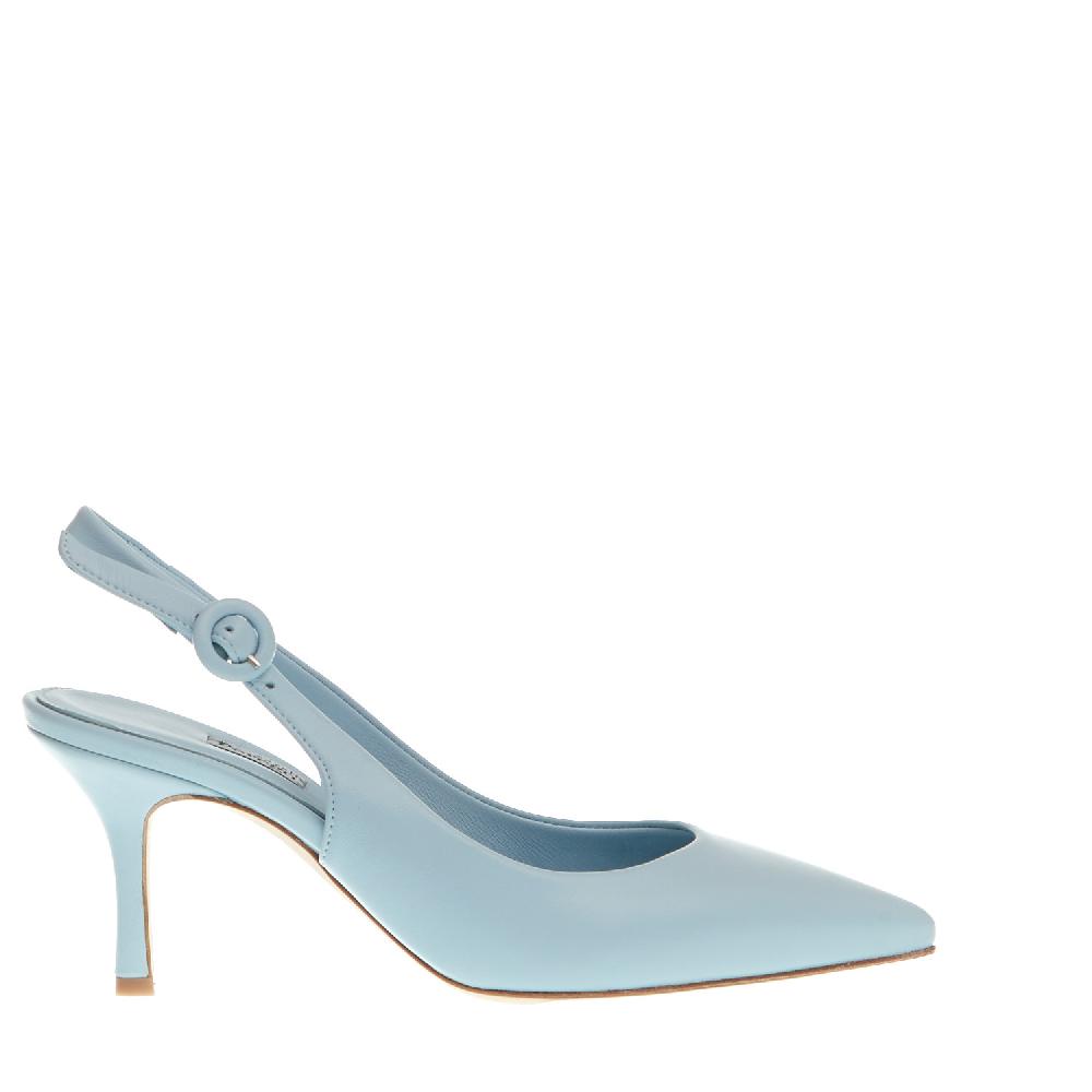 Sorelle Perego slingback pelle azzurra Affare Del Giorno